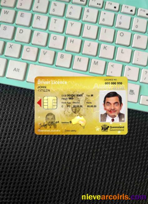 Australia Queensland state driving licence photolook